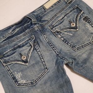 Miss me jeans 26 triangle pocket